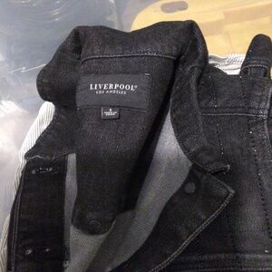 Liverpool Womens Black Denim Jeans Jacket- Classic Denim